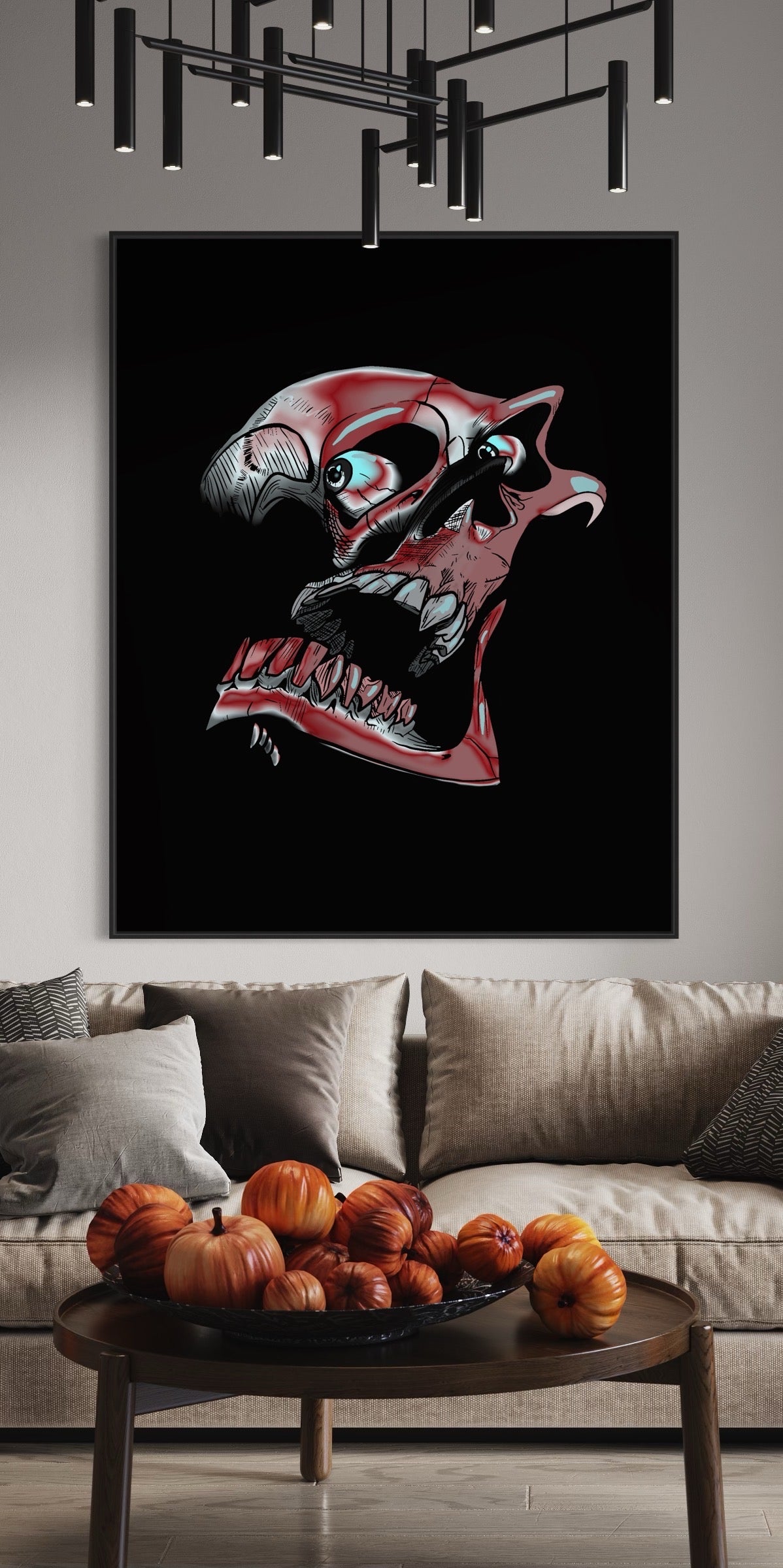 TWISTED SKULL POSTER