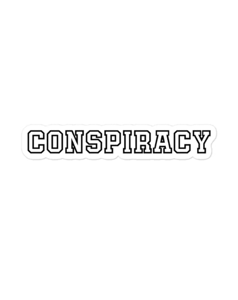 CONSPIRACY LOGO 4”x 4” STICKER