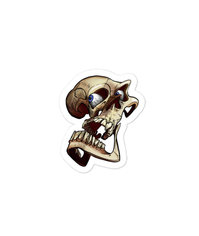 TWISTED SKULL 3”x 3” STICKER