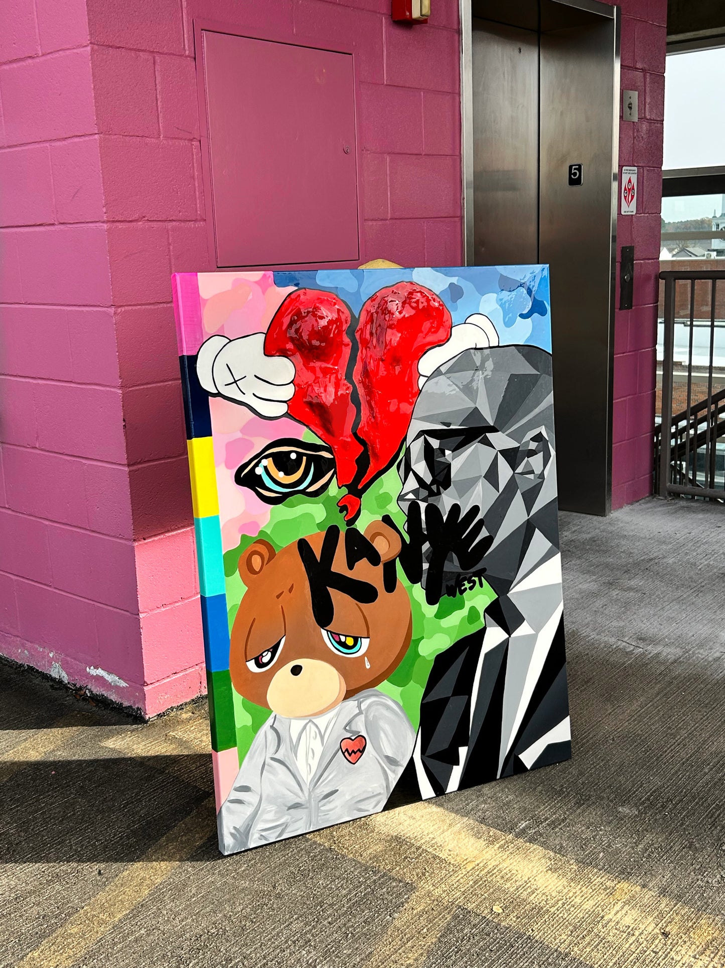 CUSTOM KANYE WEST PAINTING 1 OF 1